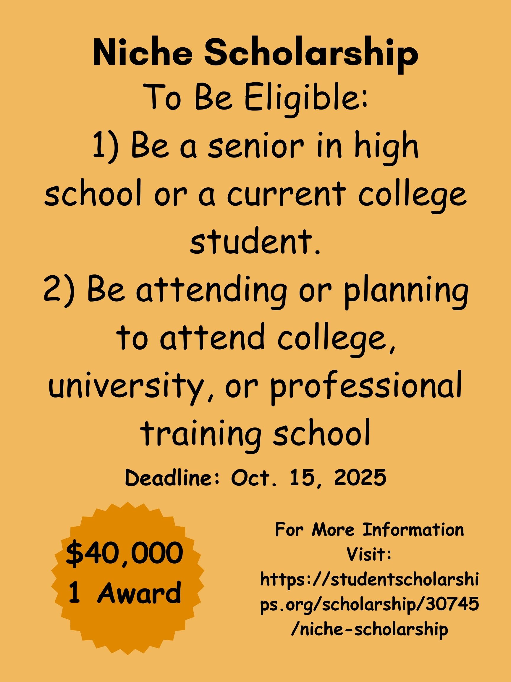 Scholarship Flyer 