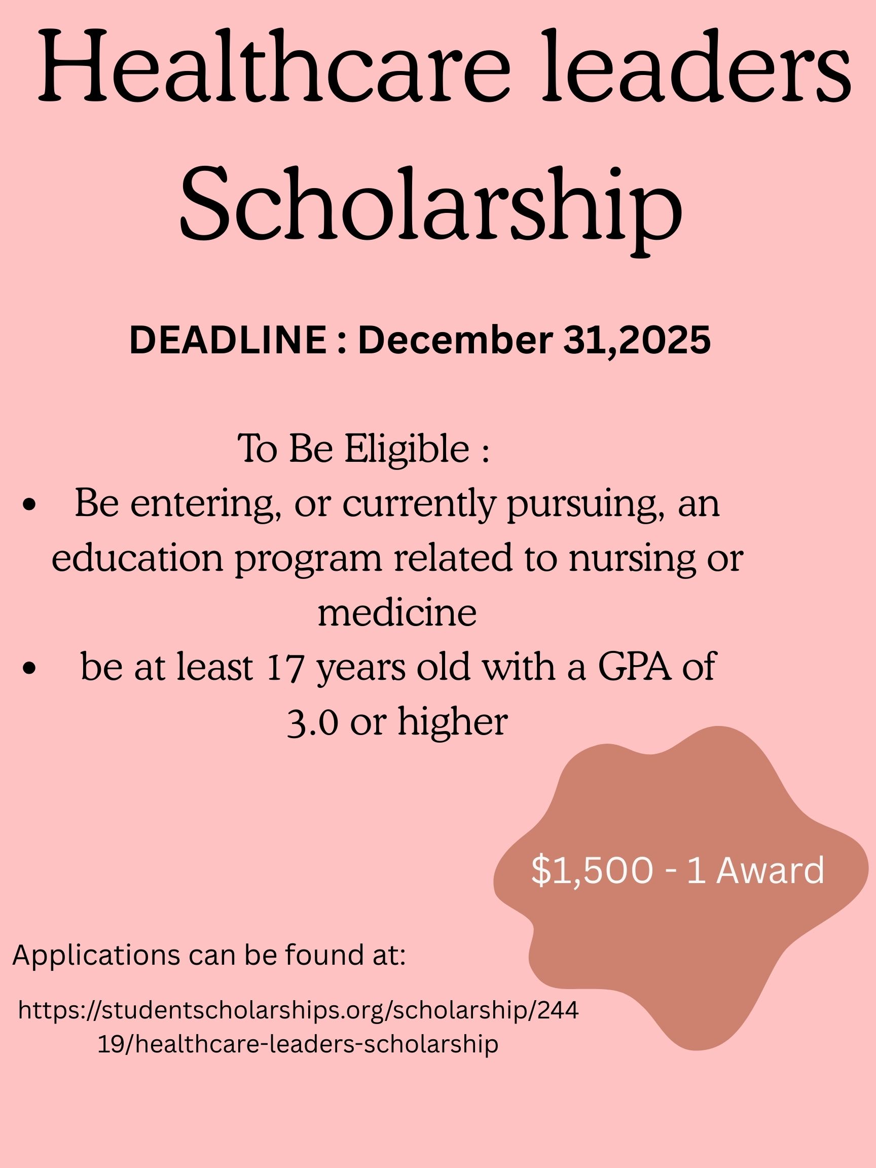 Scholarship Flyer 