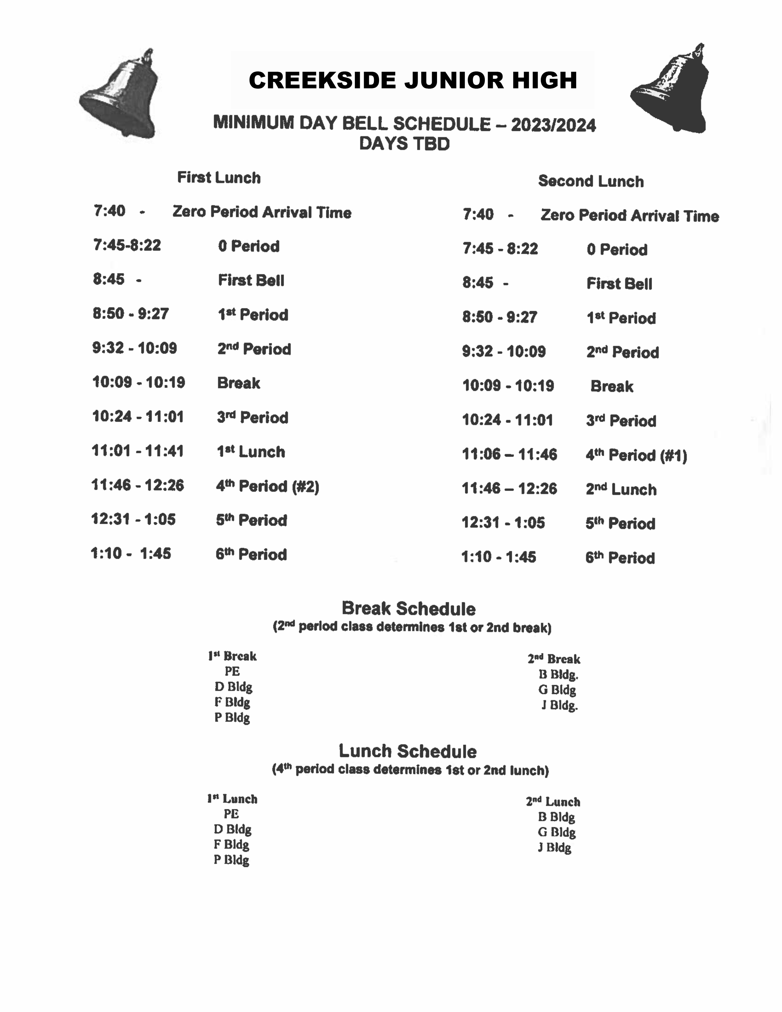 bell-schedules-creekside-junior-high