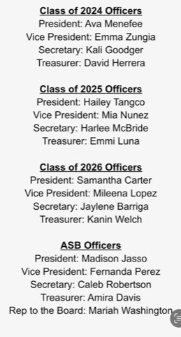 ASB 23-24 Officers