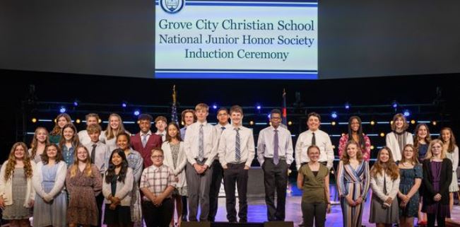 Group of students inducted in NJHS