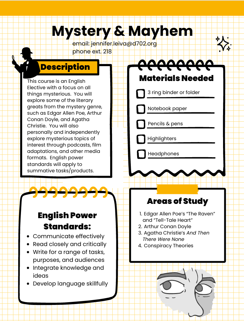 Mystery and Mayhem Syllabus