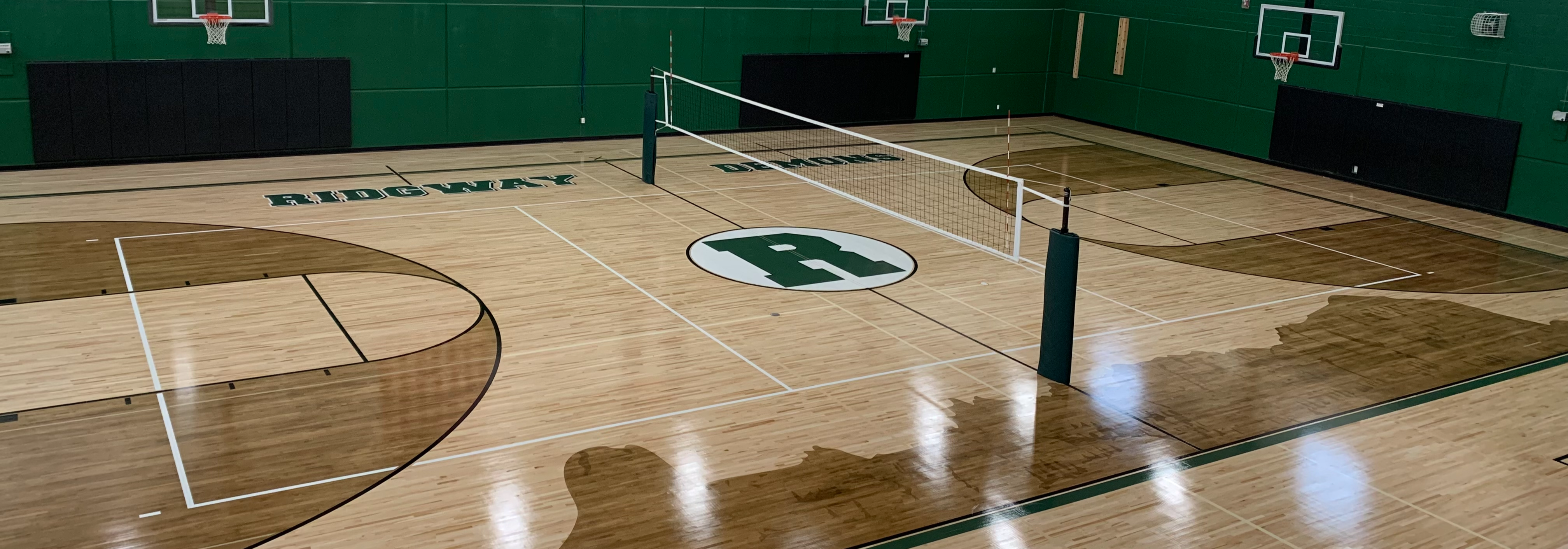 Ridgway's brand new gym floor!