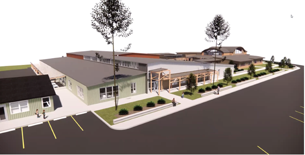 Conceptual drawing of the Elementary School renovation