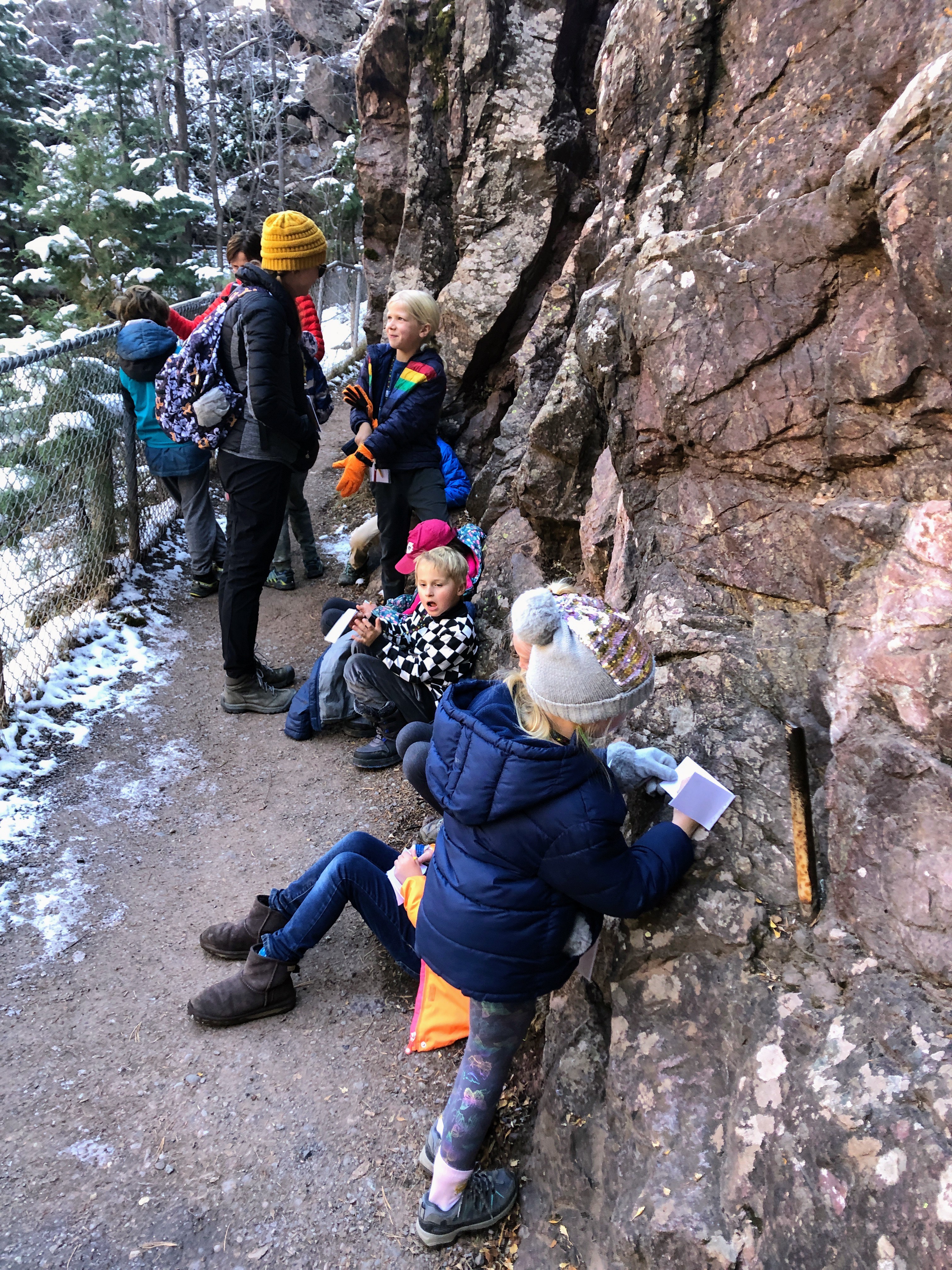 2nd grade trip to Box Canyon in Ouray