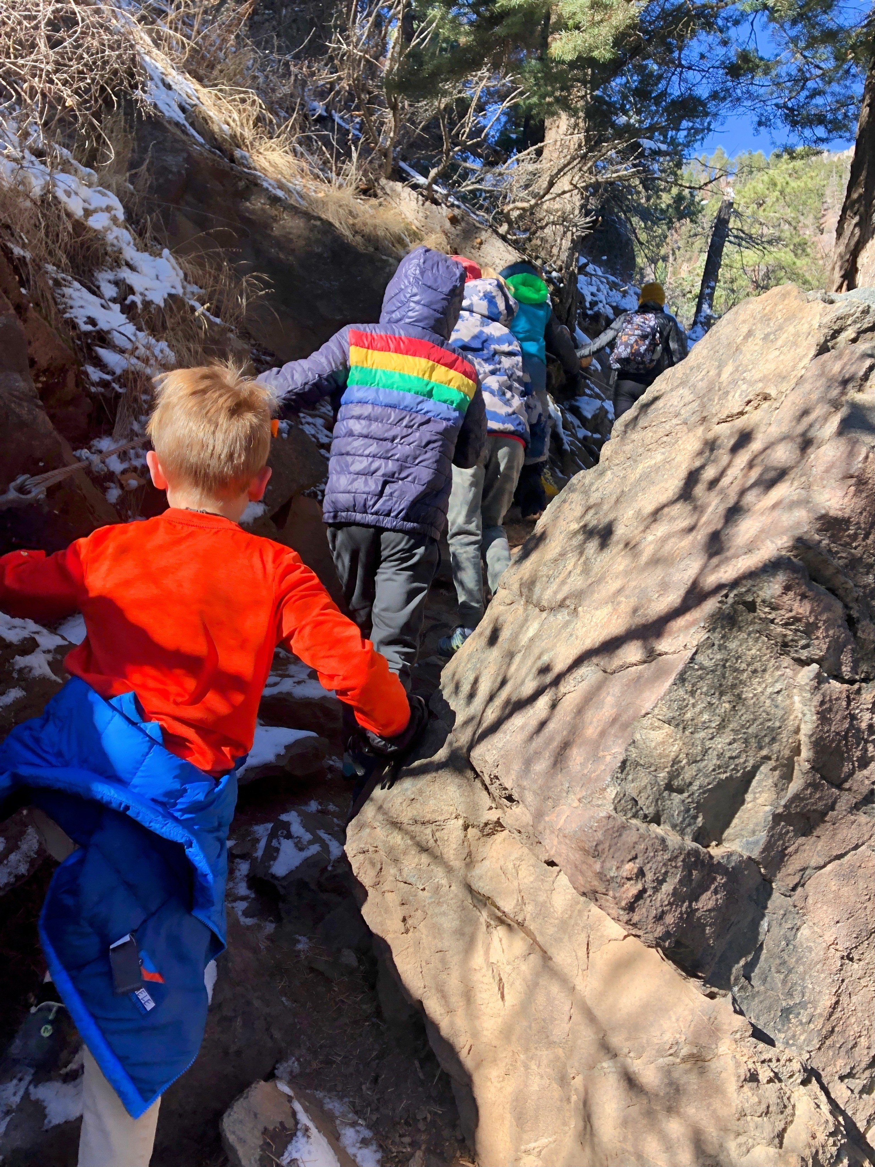 2nd grade trip to Box Canyon in Ouray