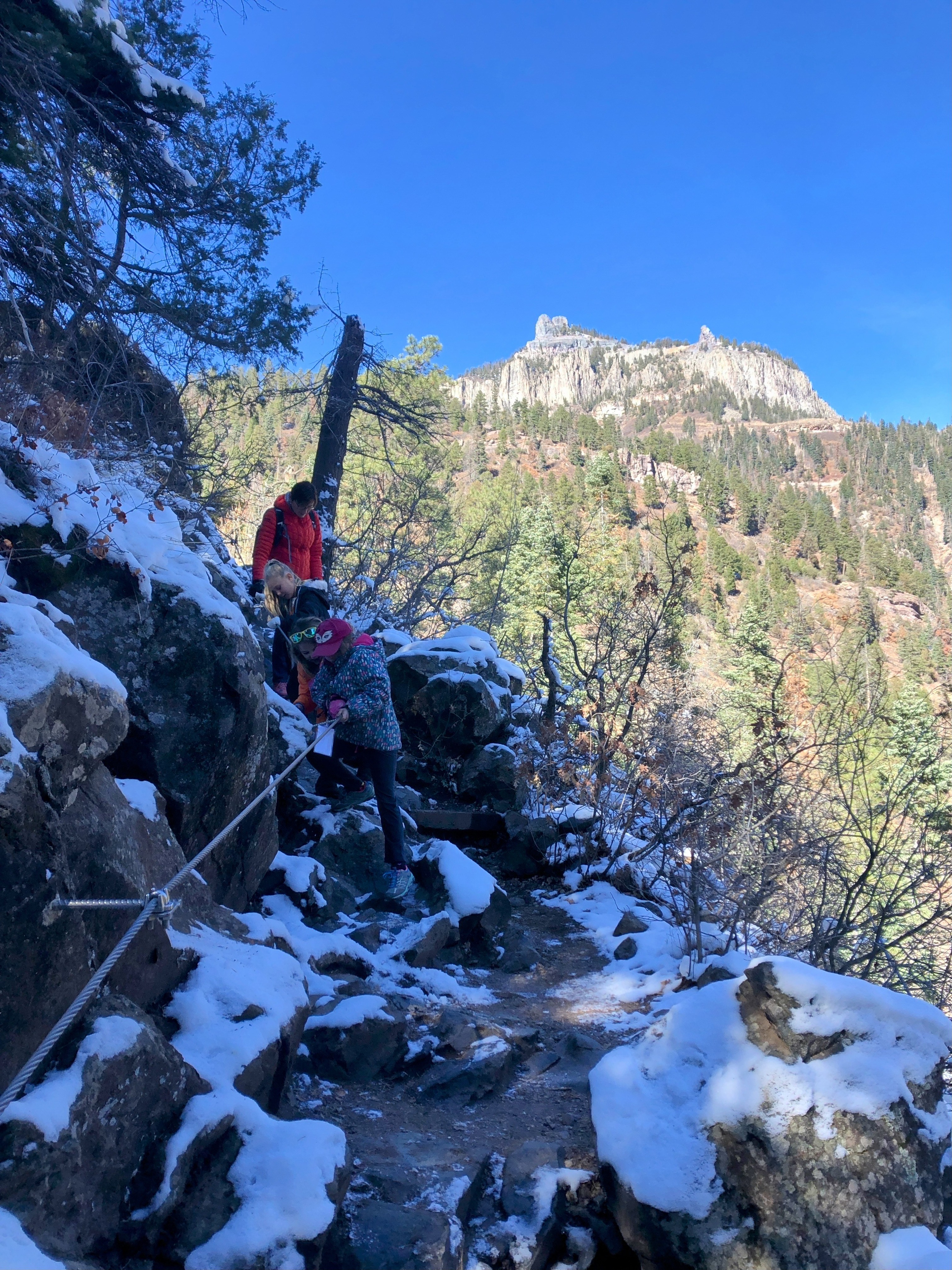 2nd grade trip to Box Canyon in Ouray