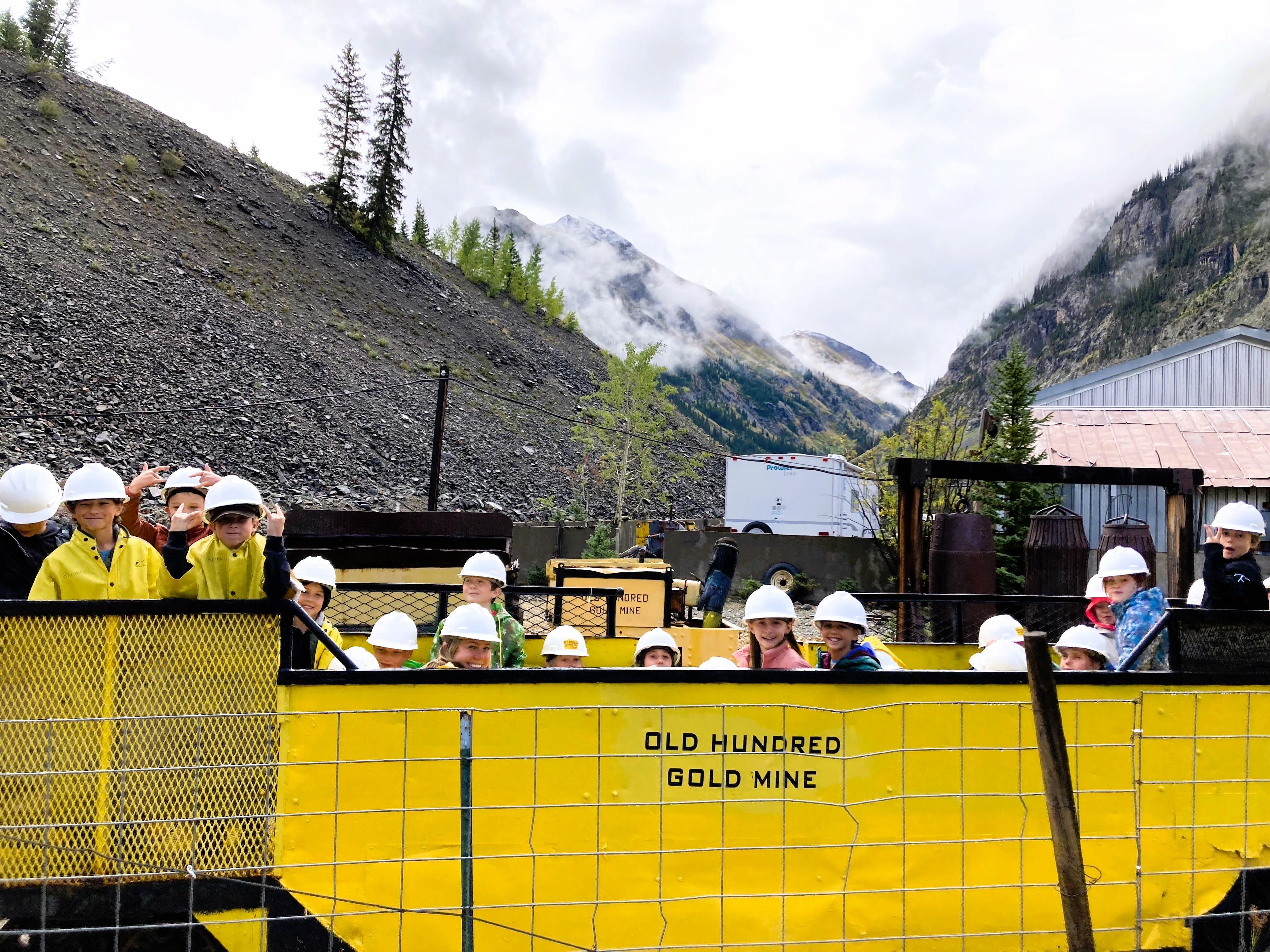 4th grade trip to Old 100 Gold Mine in Silverton