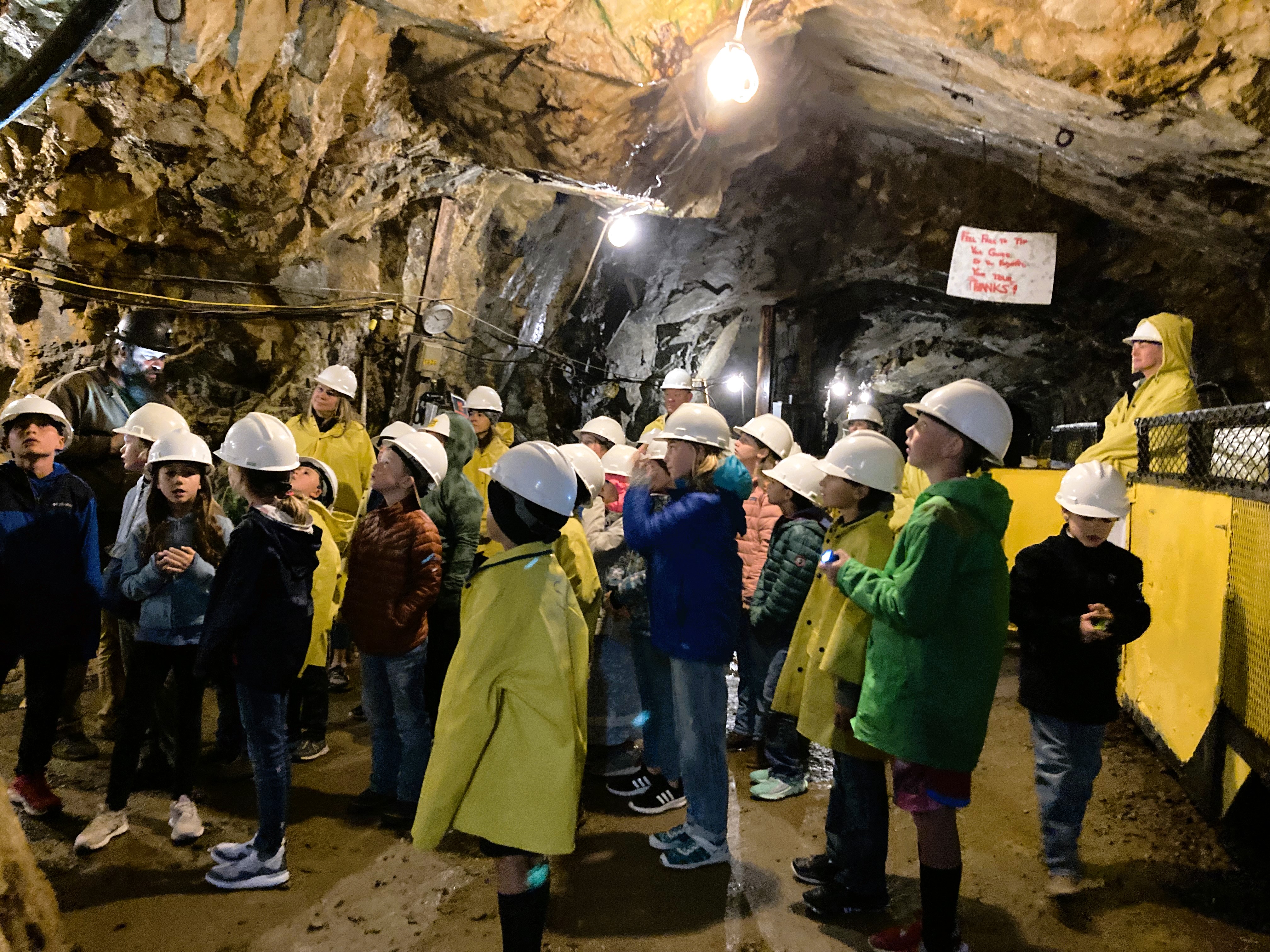 4th grade tour of Old 100 Gold Mine in Silverton