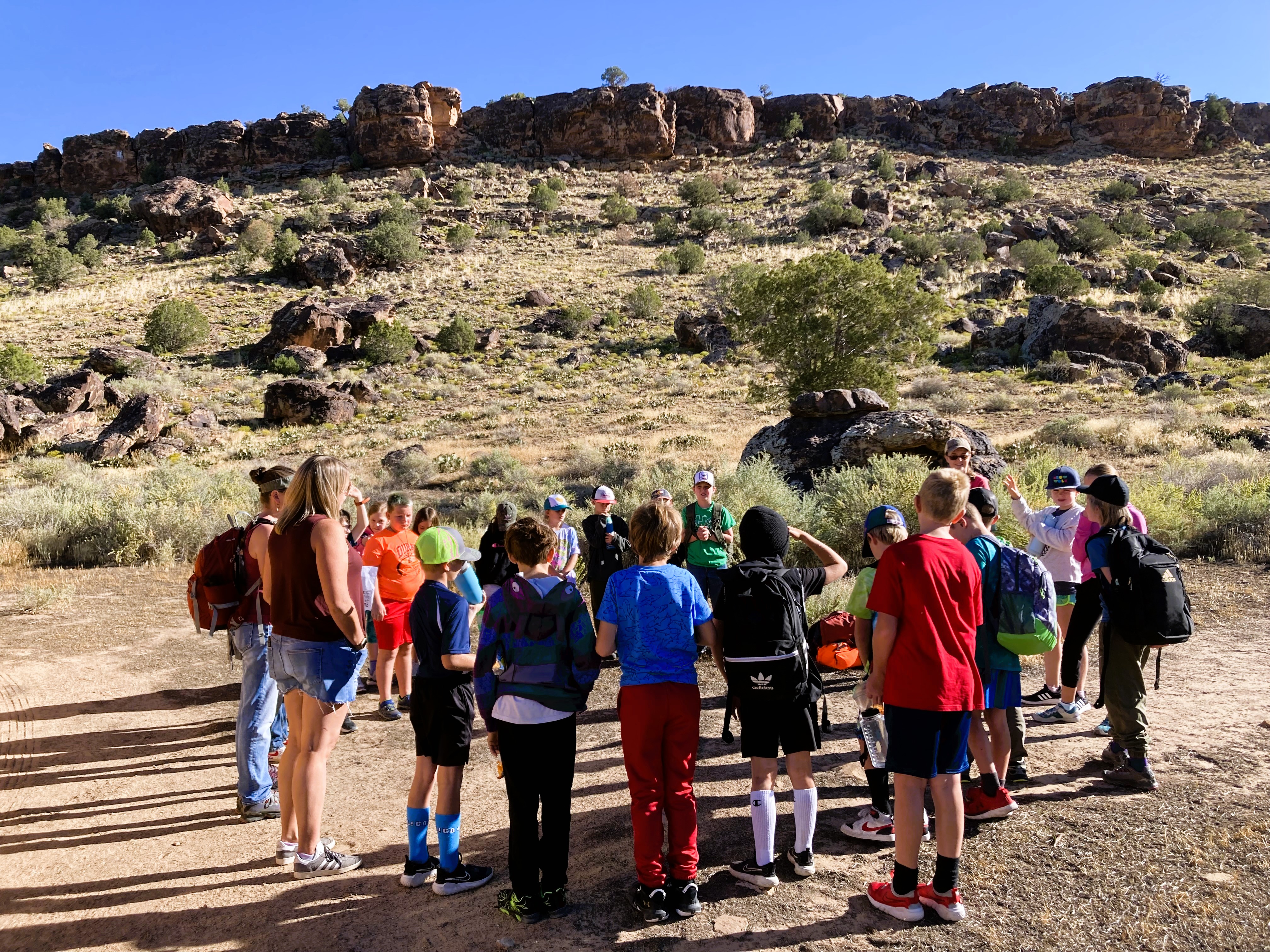 4th graders learning about Colorado History