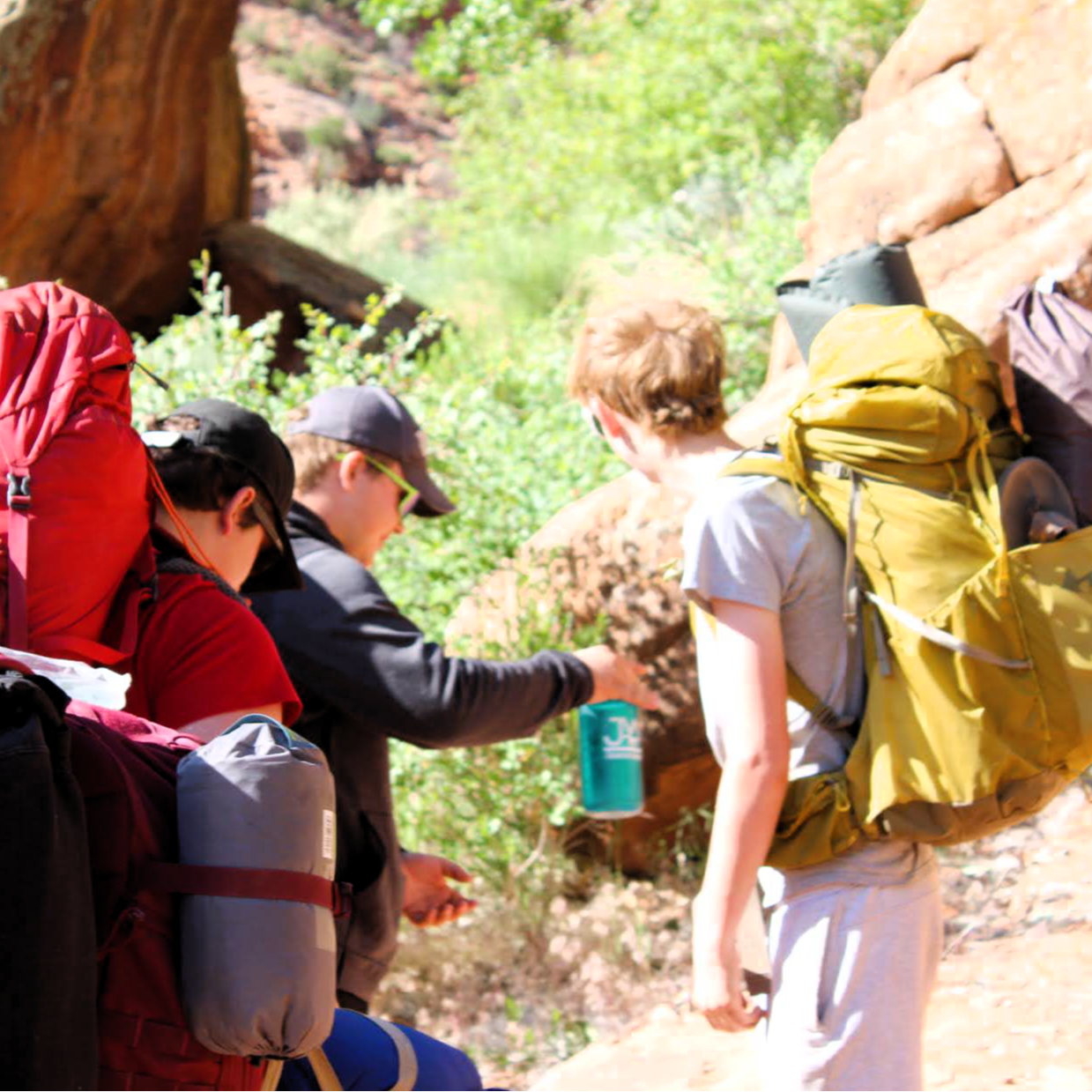 10th graders backpacking trip