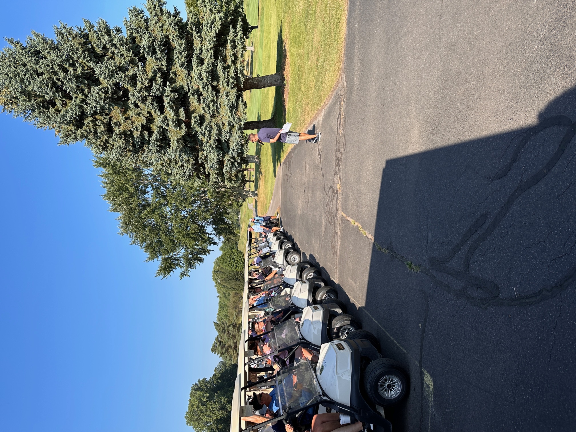 Carts with Golfers