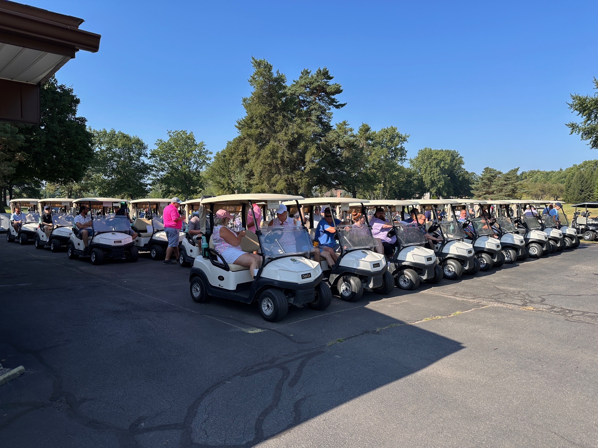 Carts with Golfers