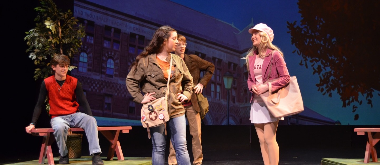 SCHS tudents acting in the play Legally Blonde
