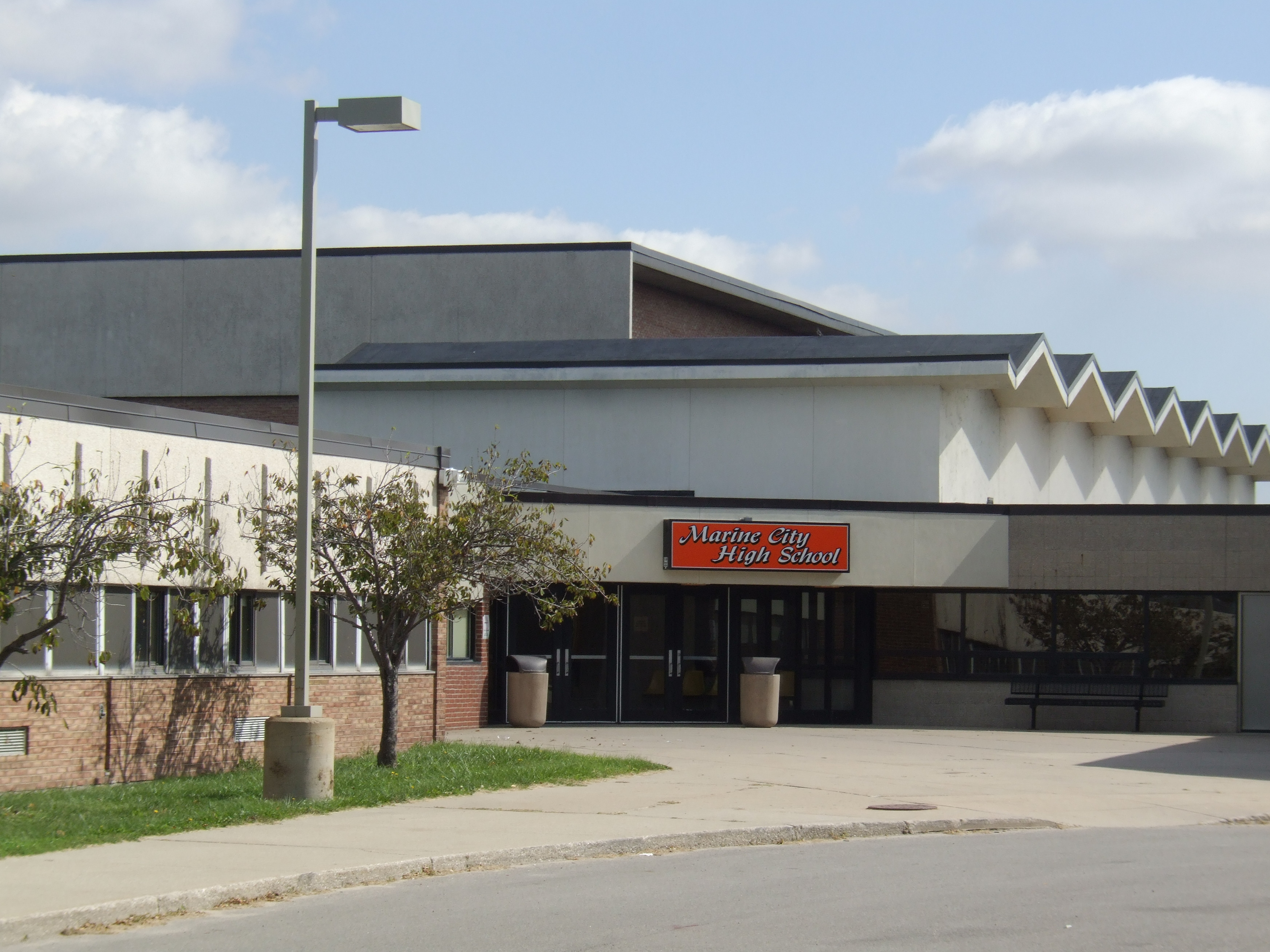 Marine City High Building