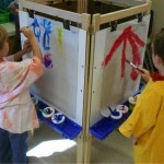 picture of kids in their classroom painting