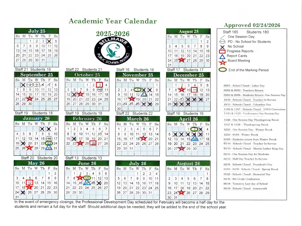 25-26 Calendar Revised 2-24-26