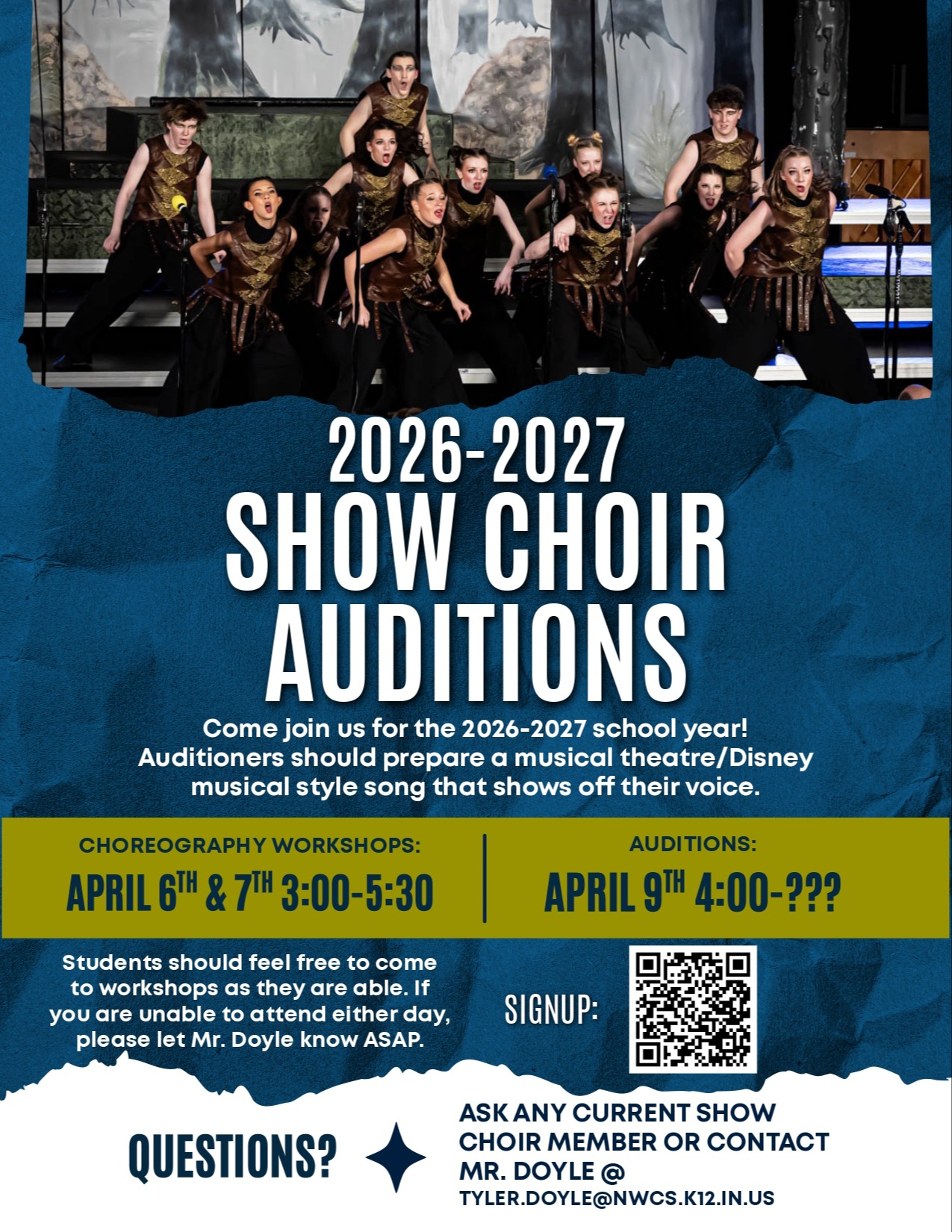 Norwell High School Audition Flyer