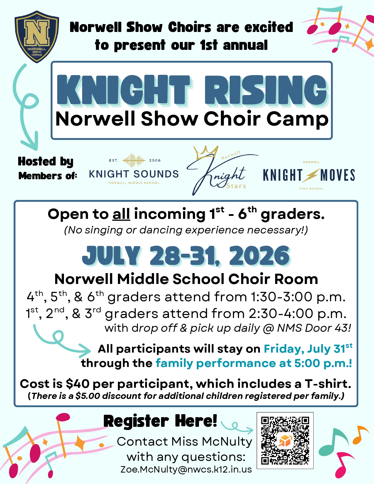 Knight Rising Camp flyer