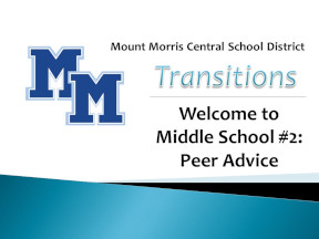 Welcome to Middle School #2: Peer Advice.