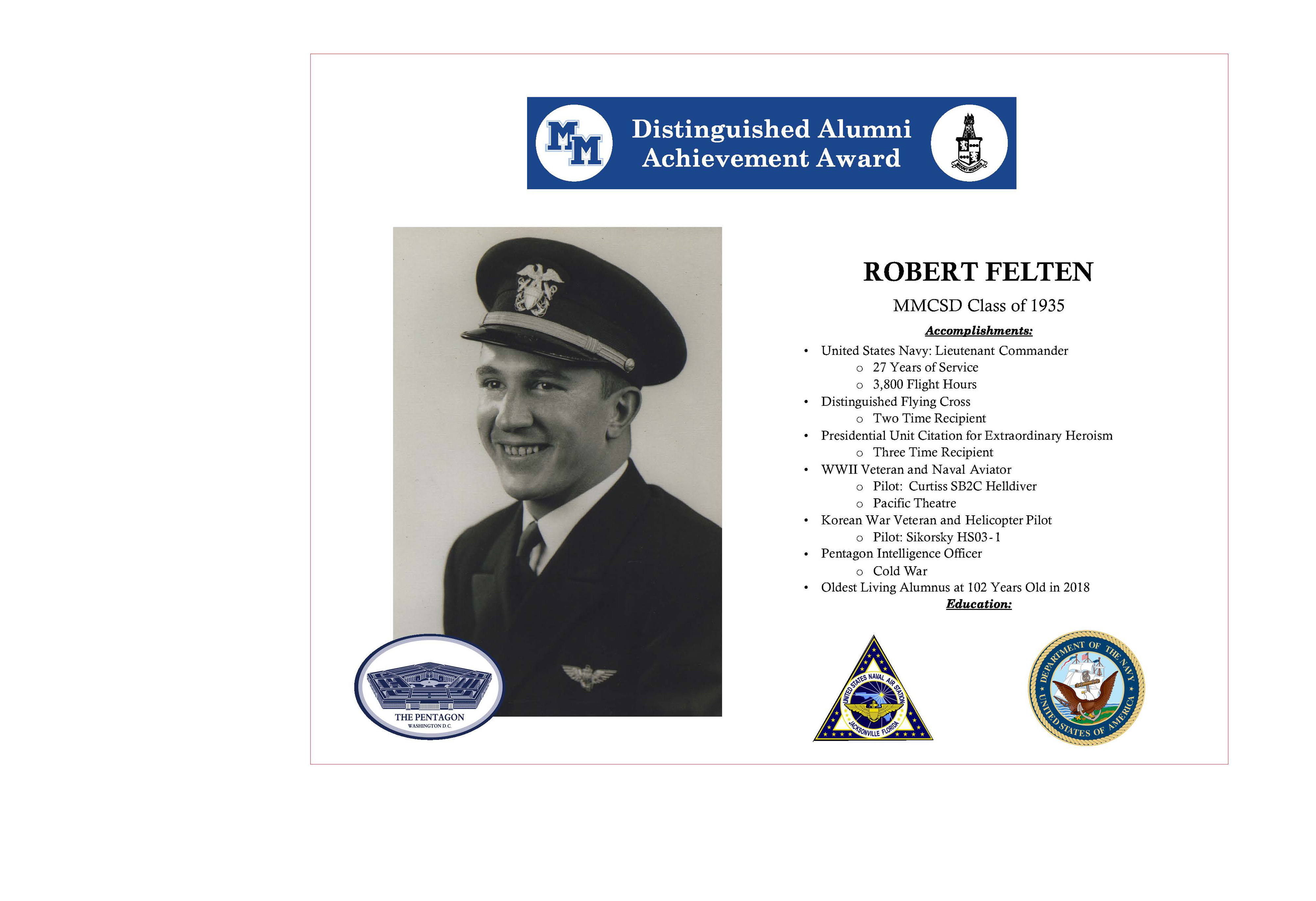 Robert Felten Accomplishments.