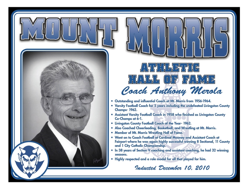 Mount Morris - Coach Anthony Merola