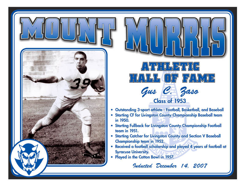 Mount Morris - Gus C. Zaso