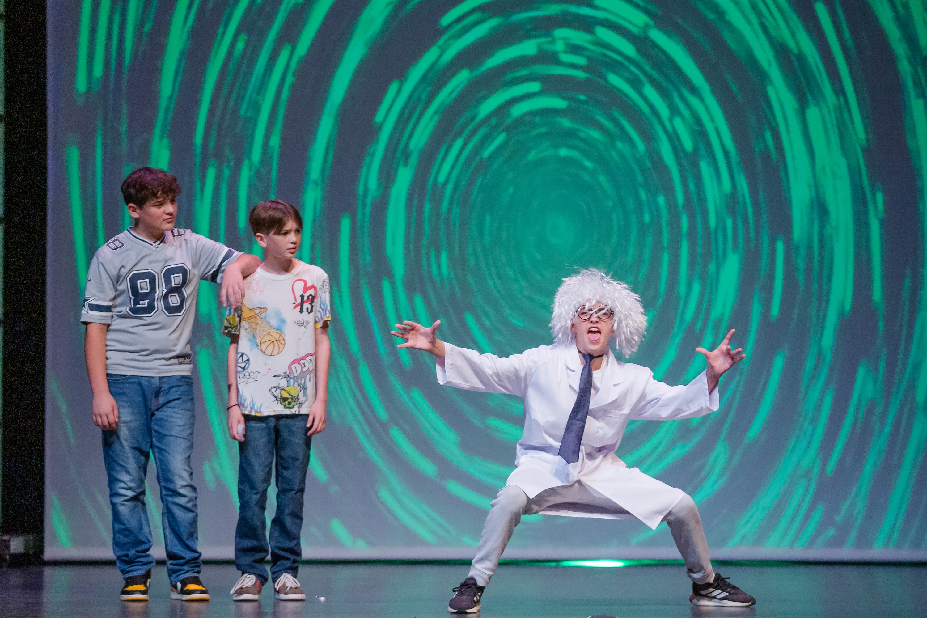 kid dressed as mad scientist 