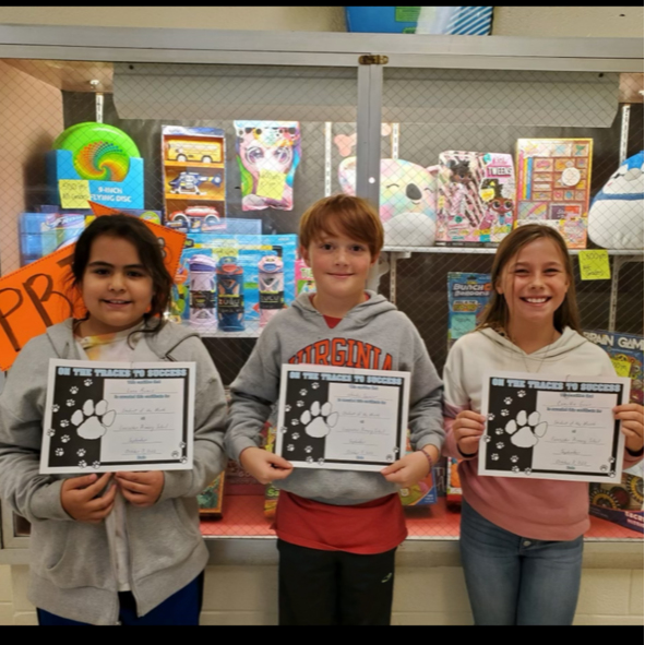4th grade students of the month for September