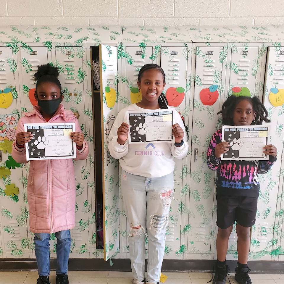 4th grade students of the month for February