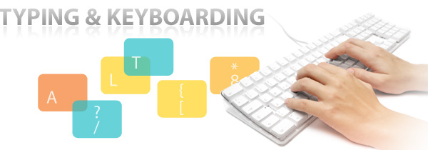 Typing and keyboarding