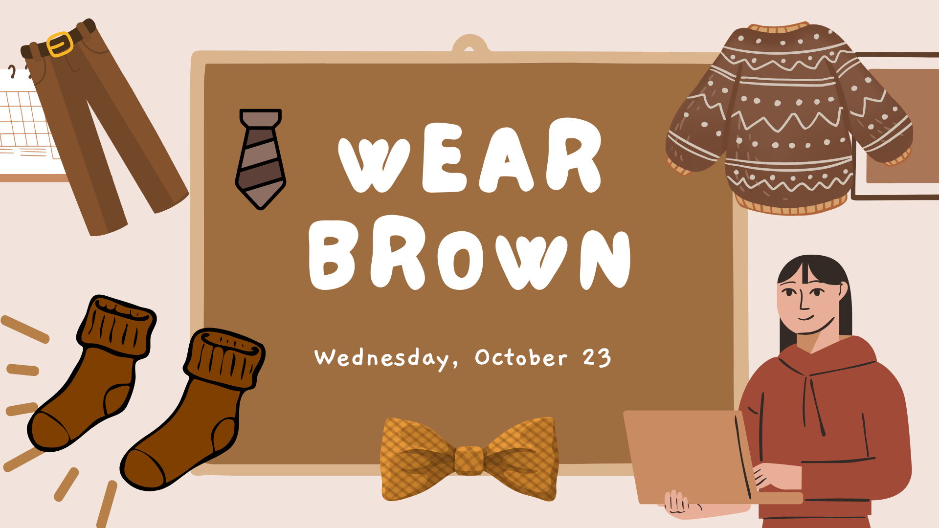 wear brown wednesday october 23