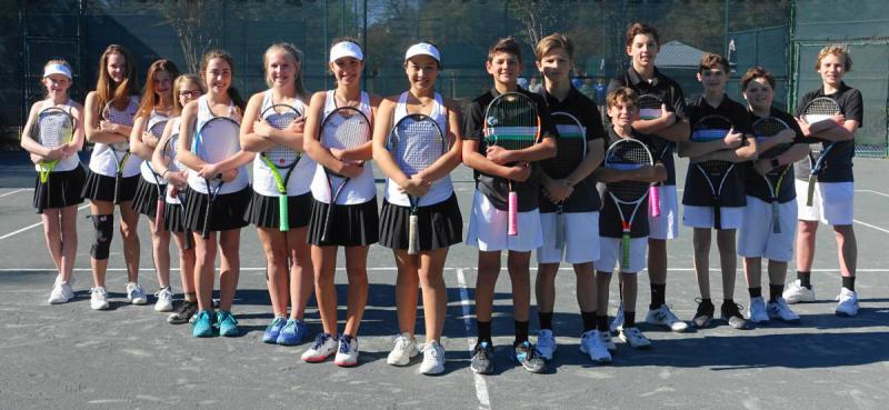 School tennis team photo