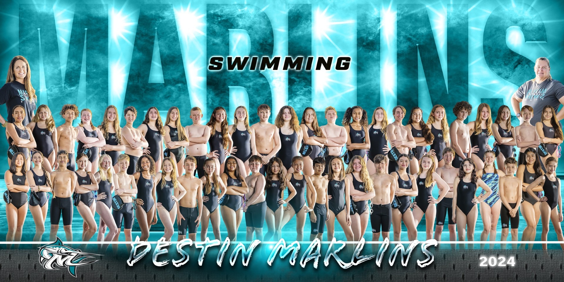 Swim team photo