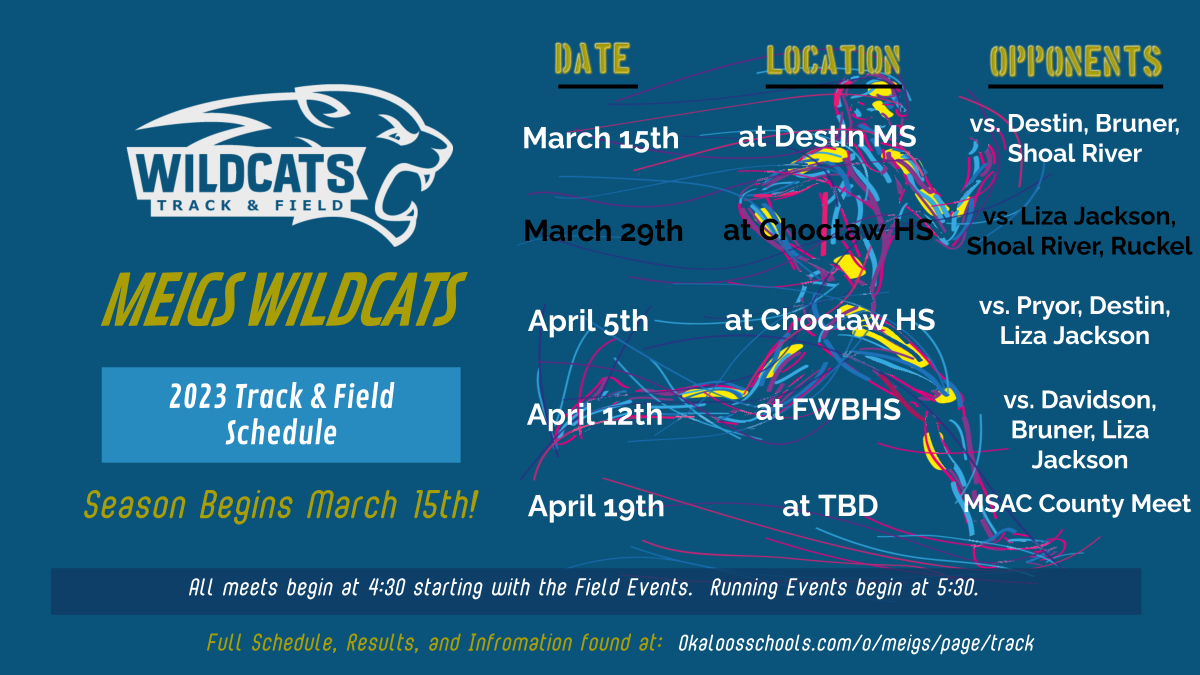 Coach O Track And Field Calendar 