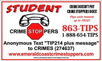 Student Crime Stoppers Business Card