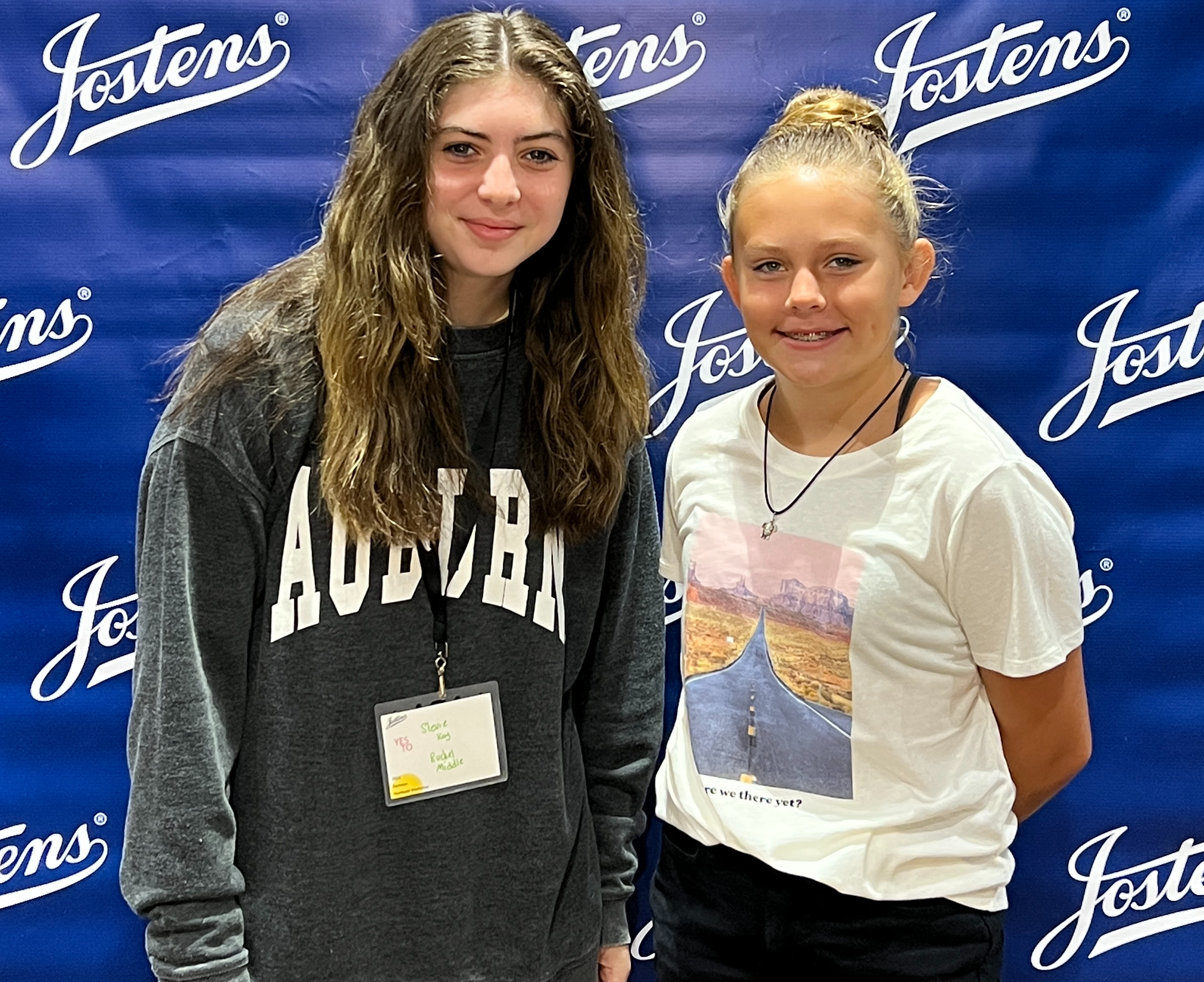 Stevie and Abby at the Josten's Summer Workshop
