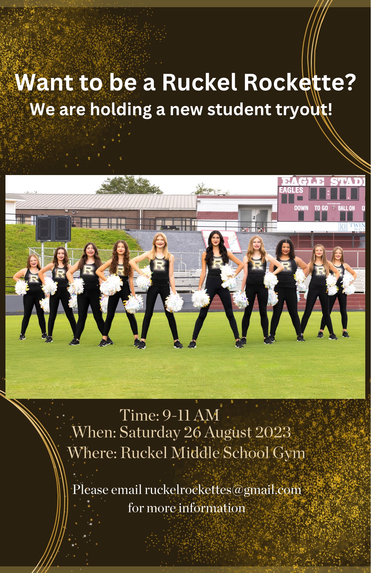 New Student Tryout Flyer