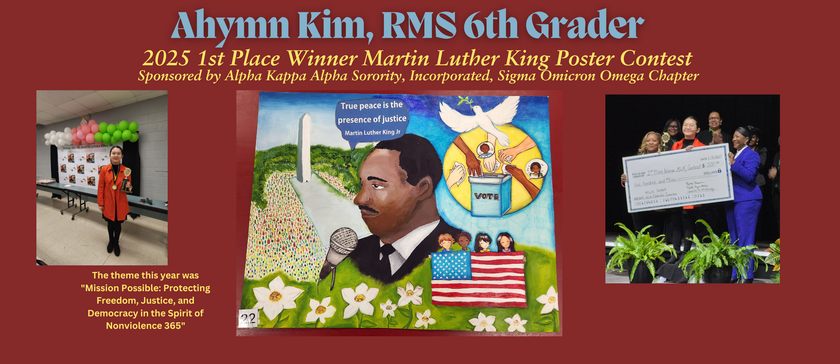 Ayhmn  Kim, MLK poster contest winner