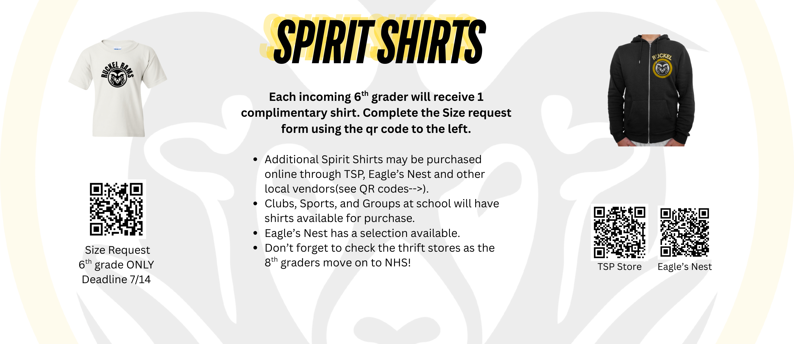 Spirit Shirts Information