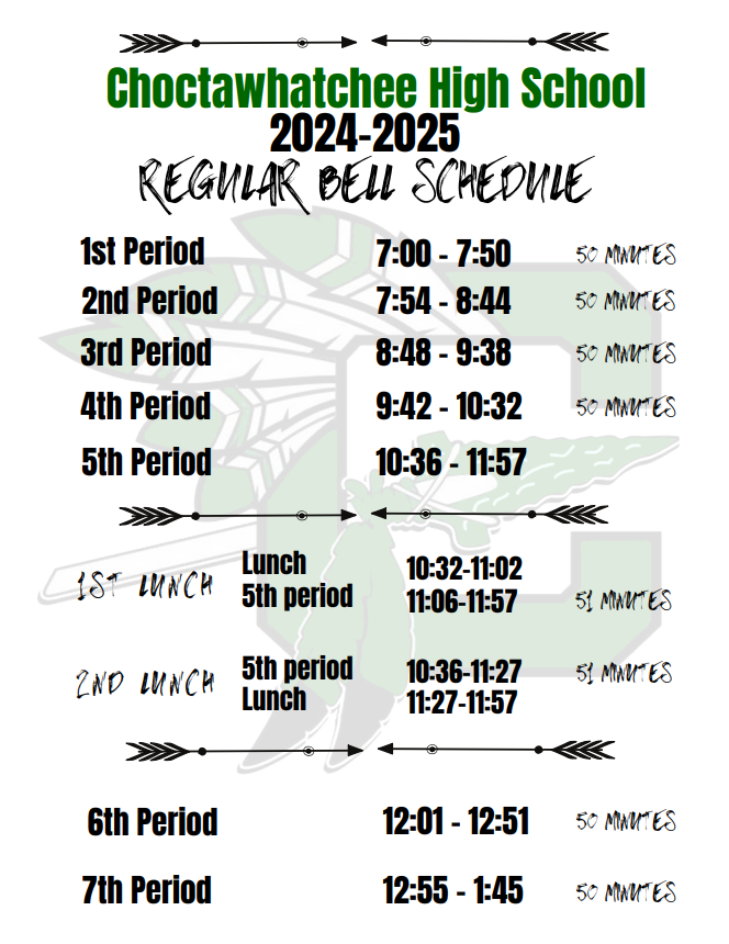 regular bell schedule