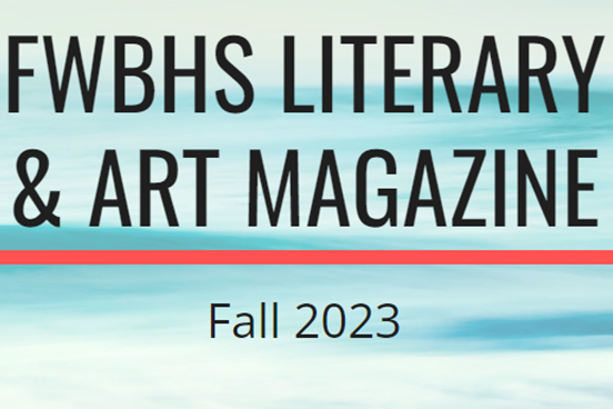 Book with sweater and fall leaFWBHS Literary & Arts Magazine Fall 2023
