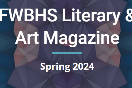 Book with swFWBHS Literary & Arts Magazine Spring 2024