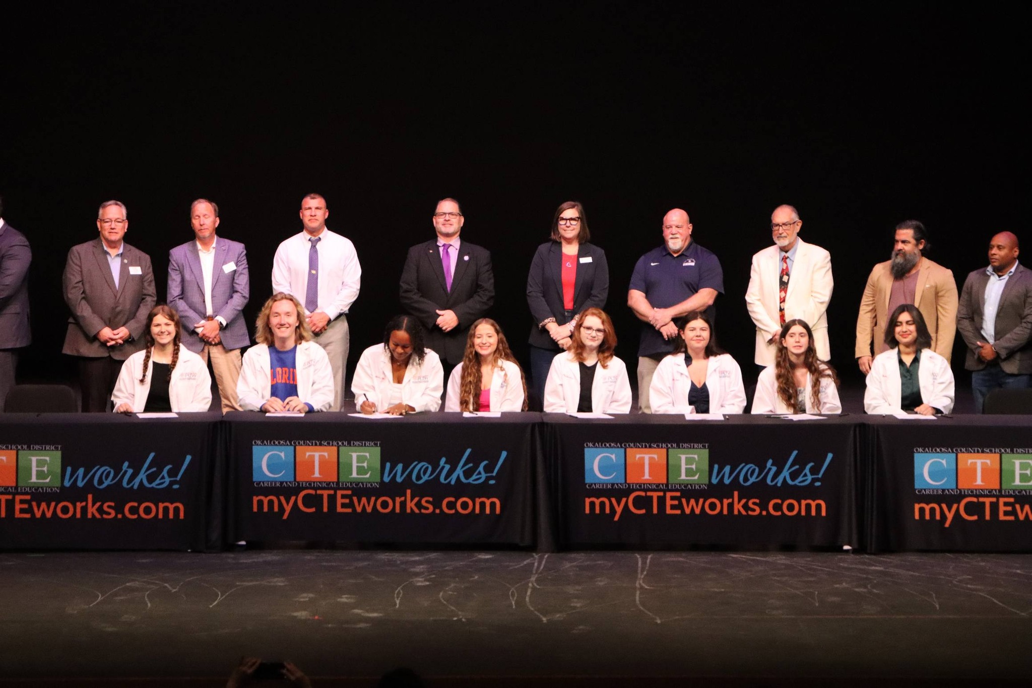 CTE Signing Day 2026 at the Mattie Kelly Arts Center in Niceville, FL.