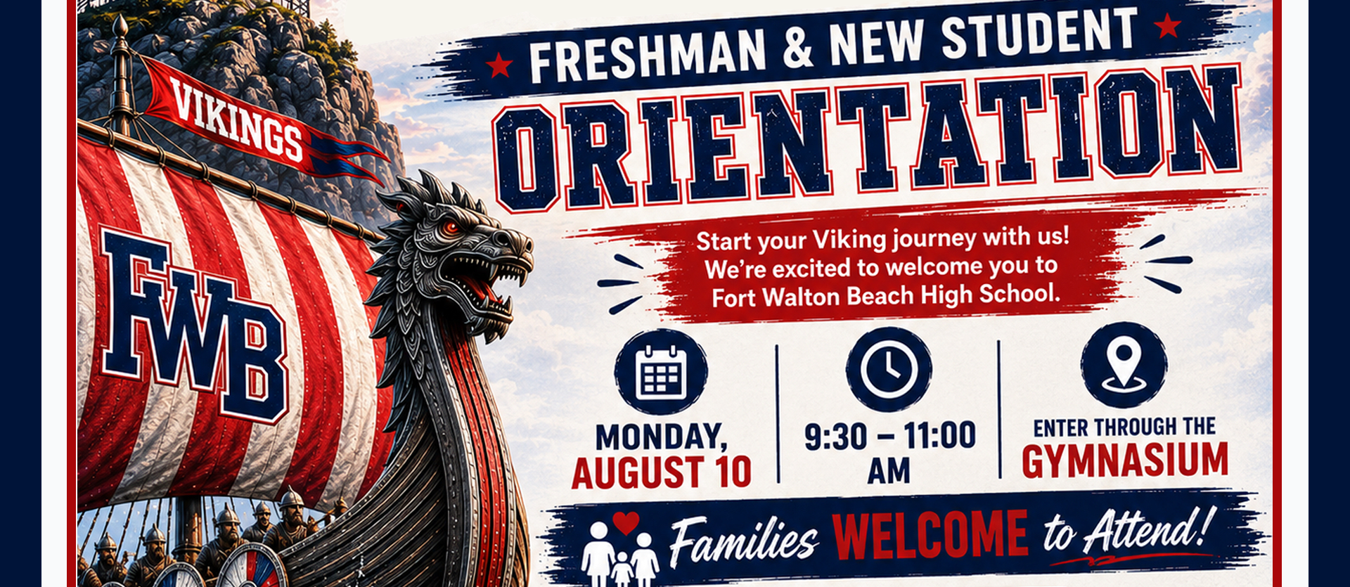 WELCOME, NEW STUDENTS!