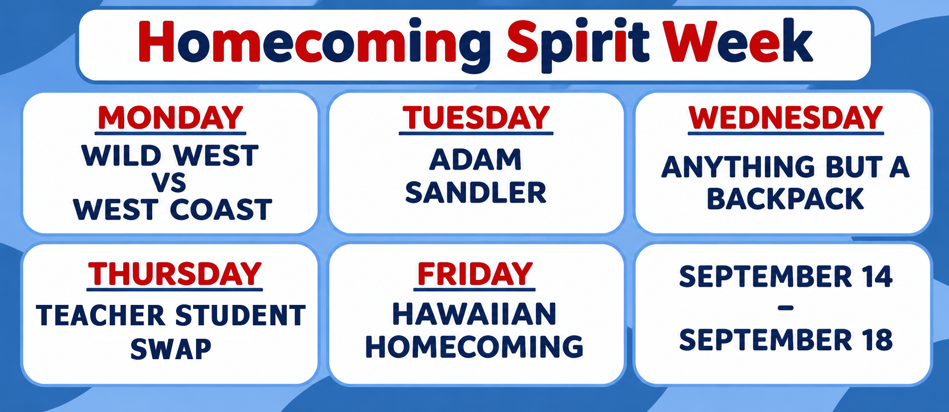 Homecoming Spirit Week