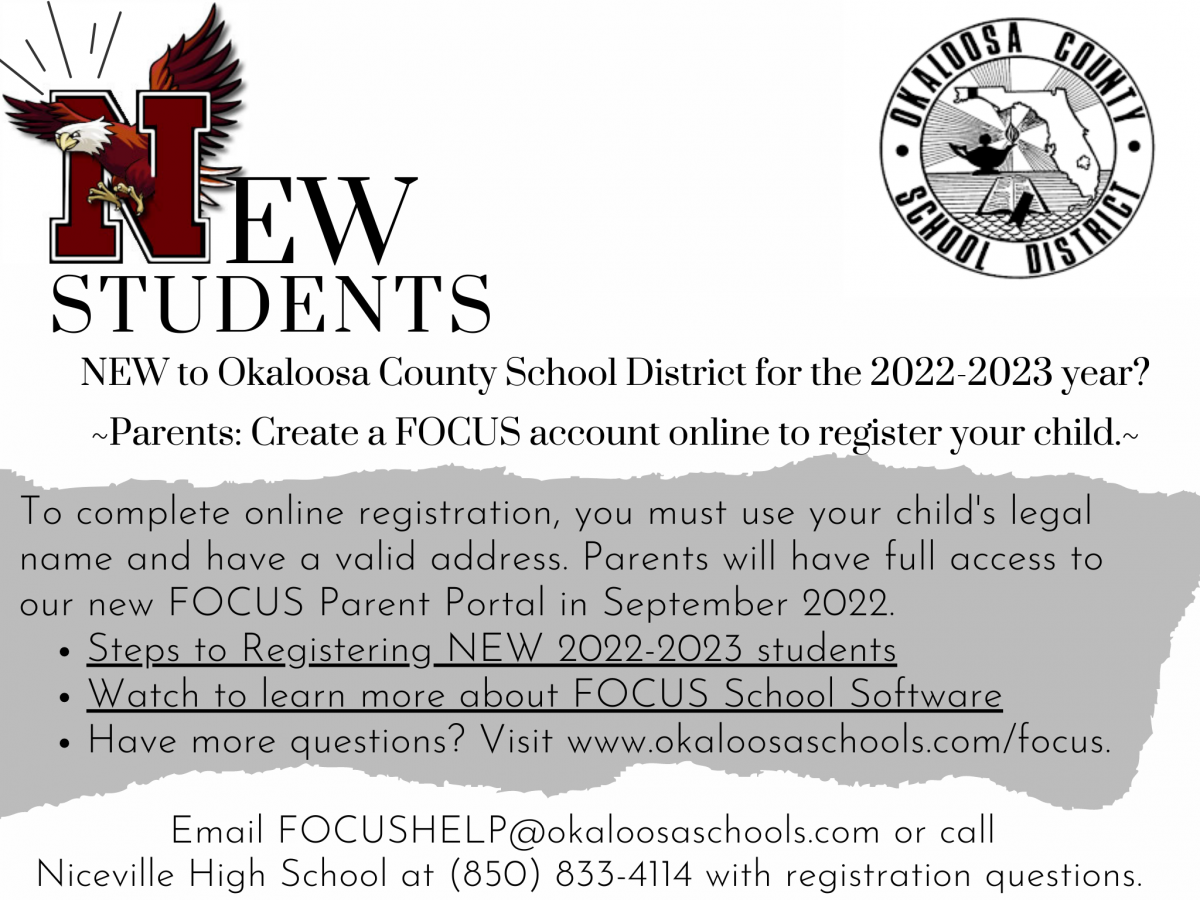 New Student Information - Flyer