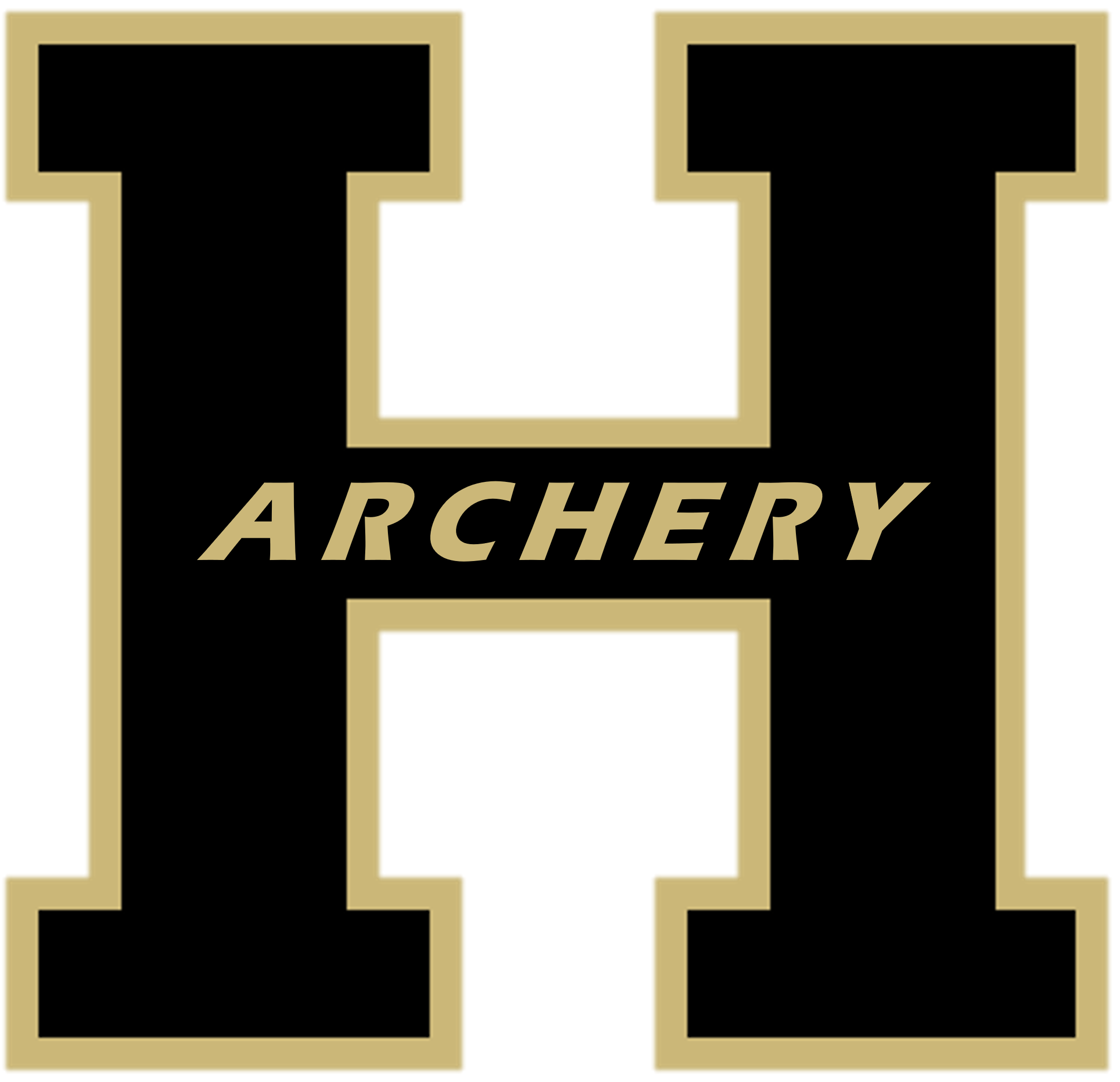 H Logo with Archery in the crossbar