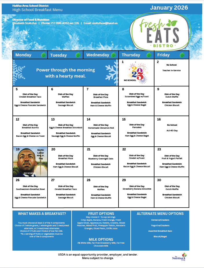 HS/MS January Breakfast