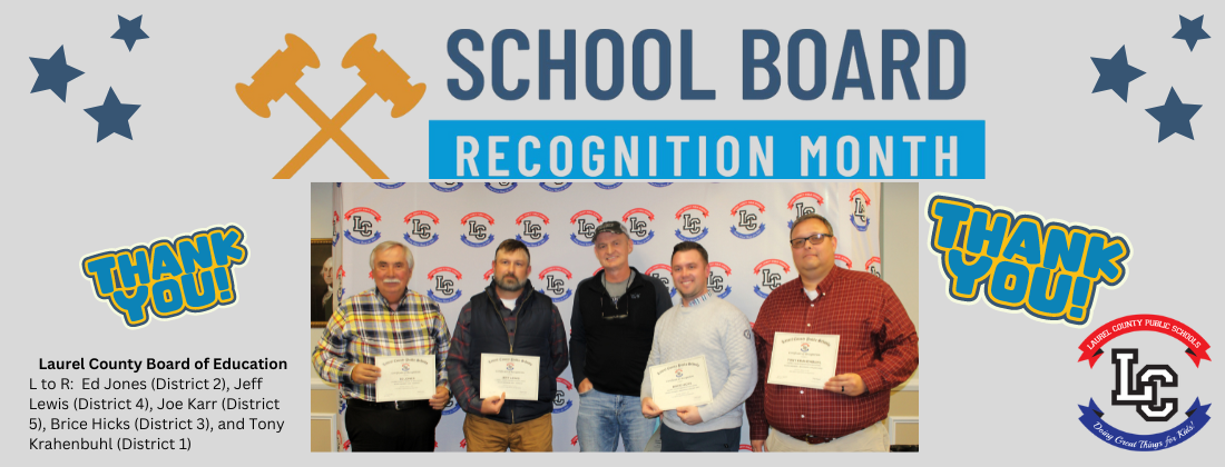 Thank You!  School Board Recognition Month